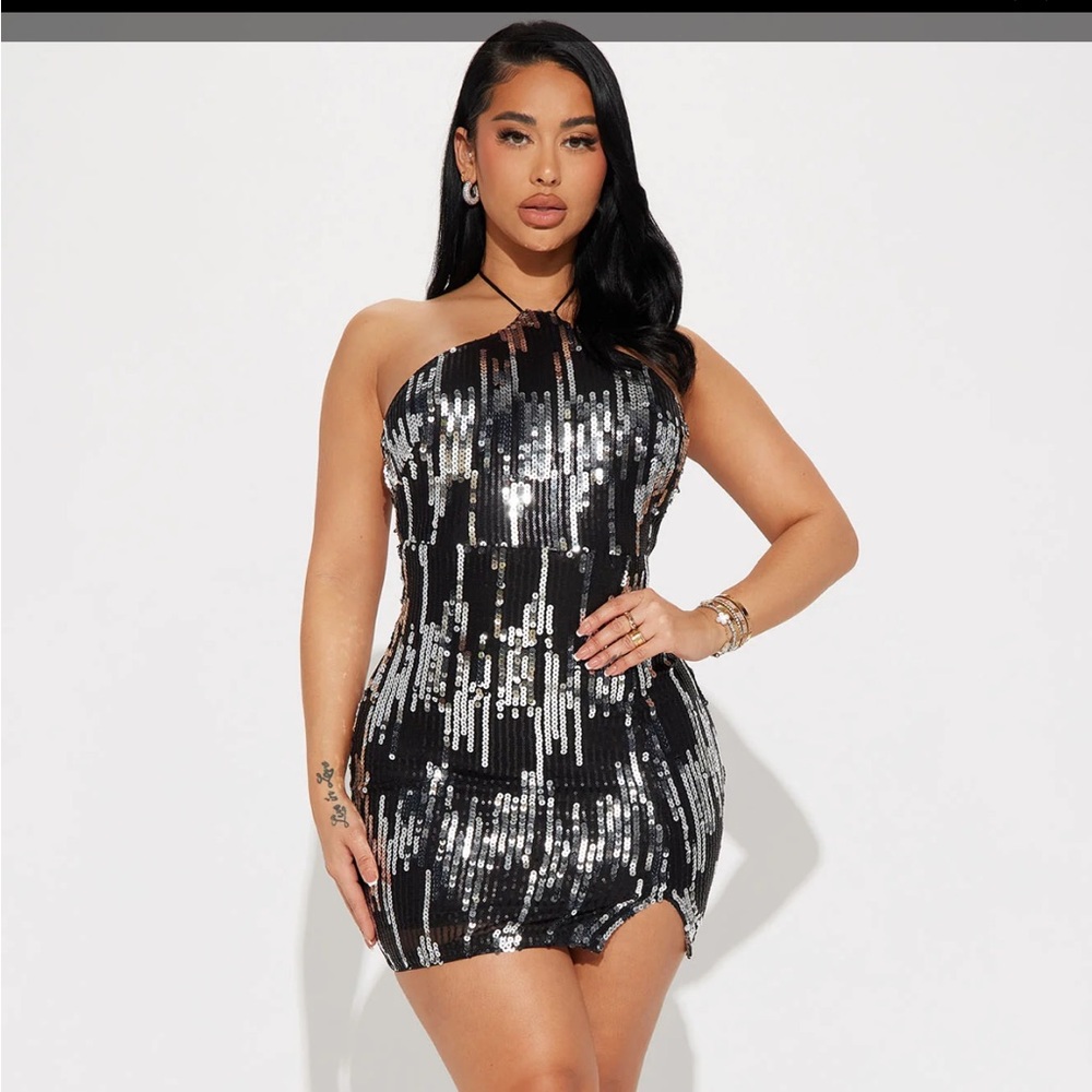 fashion nova Gabrielle Sequin Mini Dress